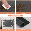 Tapete de alimentação para animais de estimação absorvente à prova d'água - placemat para animais de estimação de secagem rápida para comida e tigela de água com suporte de borracha para cães e gatos