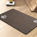 Tapete de alimentação para animais de estimação absorvente à prova d'água - placemat para animais de estimação de secagem rápida para comida e tigela de água com suporte de borracha para cães e gatos