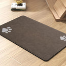 Tapete de alimentação para animais de estimação absorvente à prova d'água - placemat para animais de estimação de secagem rápida para comida e tigela de água com suporte de borracha para cães e gatos