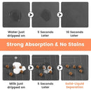 Tapete de alimentação para animais de estimação absorvente à prova d'água - placemat para animais de estimação de secagem rápida para comida e tigela de água com suporte de borracha para cães e gatos